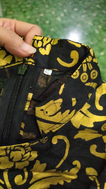 Batik Tunik Shibori Jumputan Terbaru Size S-3l / Hrb026 Yelbor Navbor / Biru Putih / Original..