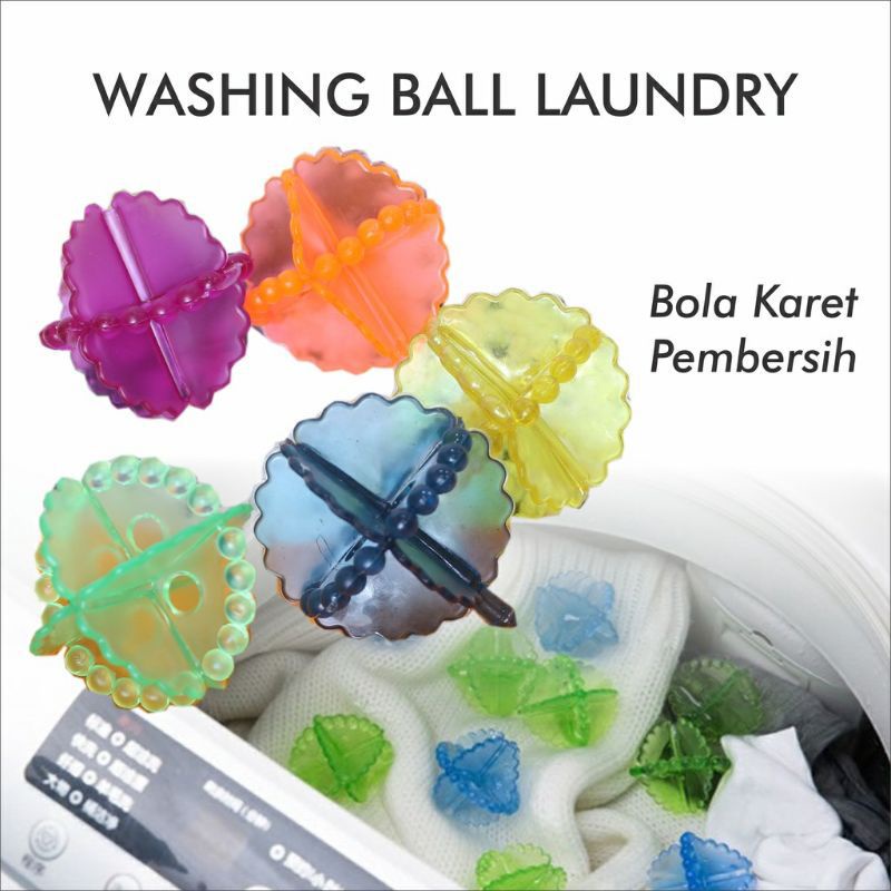 MJ88 BOLA KARET PEMBERSIH / BALL MESIN CUCI / BOLA MAGIC LAUNDRY SUPER