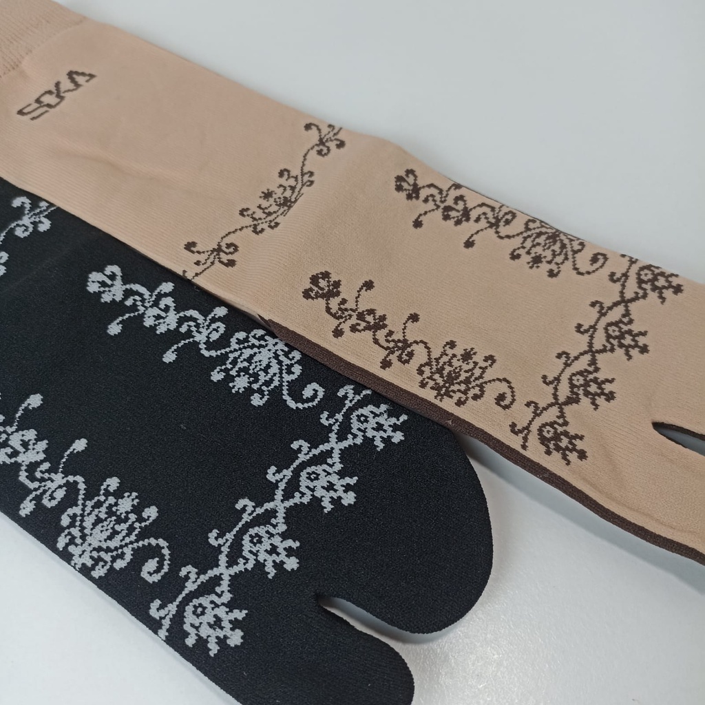 Kaos Kaki Wanita Murah / SOKA Sock Essentials Motif HENNA / Kaos Kaki Jempol Muslimah Panjang