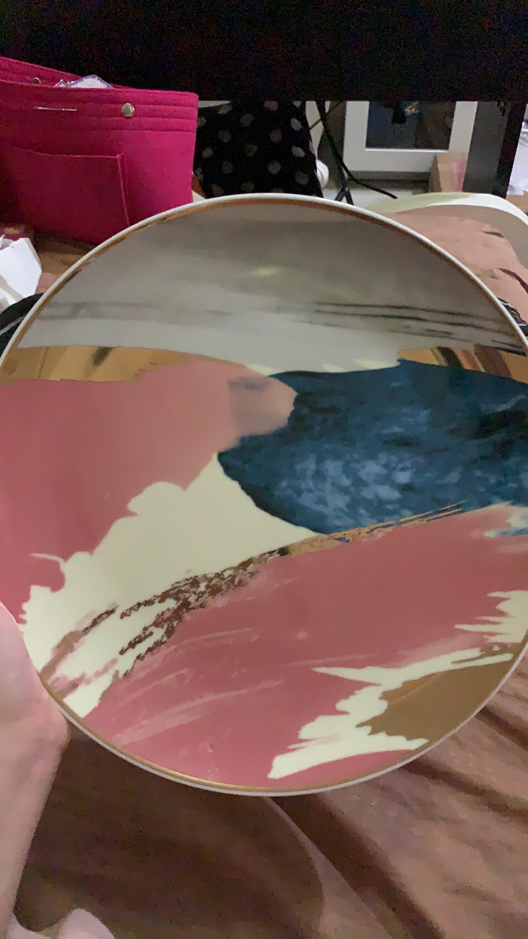 Watercolor Plate Premium Quality Piring Makan