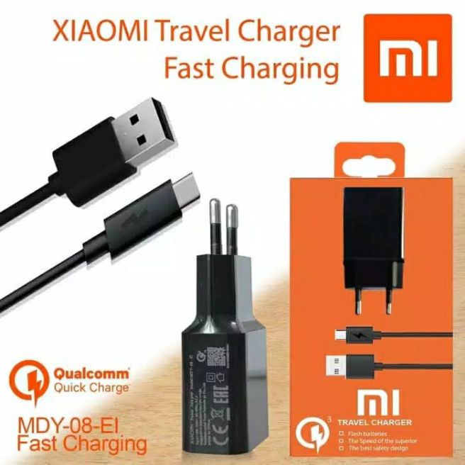 Charger Xiaomi Original 100% QUALCOMM 3.0 Fast Charging MDY-08-EI