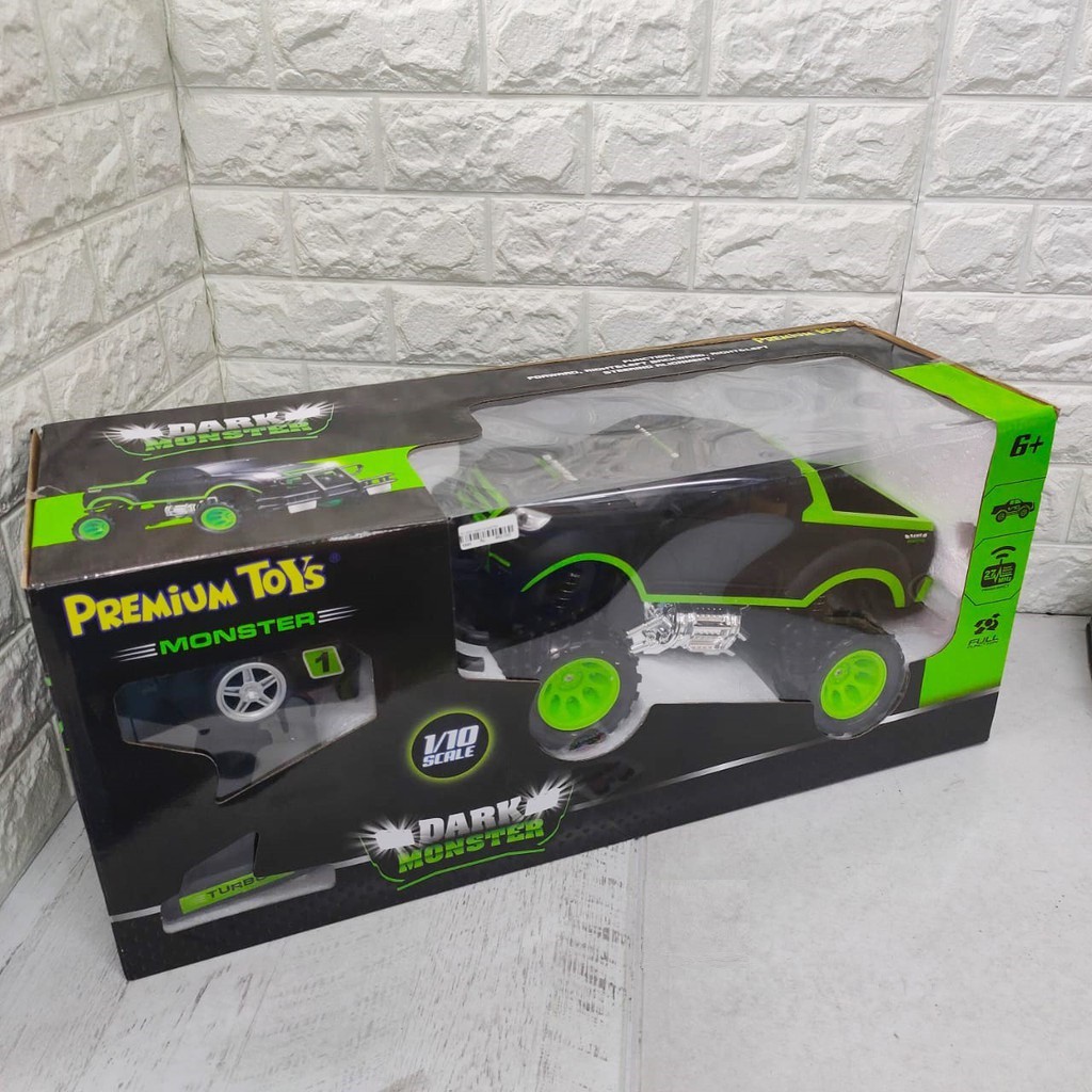 MAINAN RC CAR DARK MONSTER MOBIL JEEP REMOT OFF ROAD UKURAN BESAR SKALA 1:10 KENDARAAN REMOTE