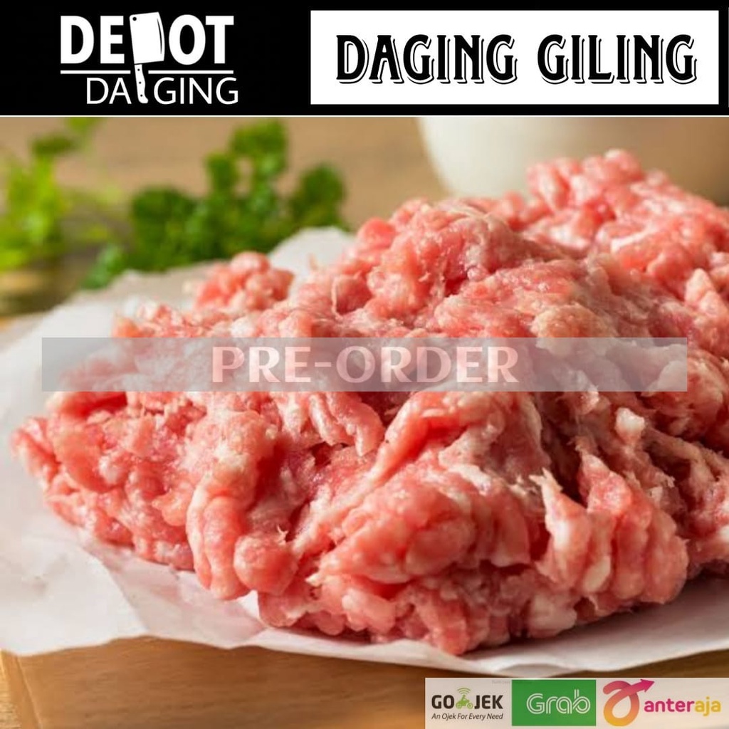 JOM 500gr Babi - DAGING GILING Ada Lemak - Daging Babi Segar