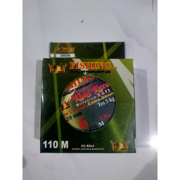 Senar pancing King Kura Millenium Soft ( tersedia ukuran 4Lb, 5Lb, 6Lb, 8Lb, 10Lb )