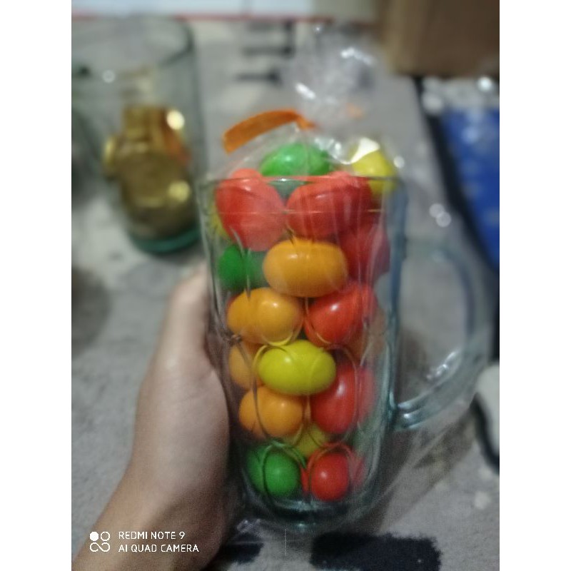 

permen karet geratis gelas lucu