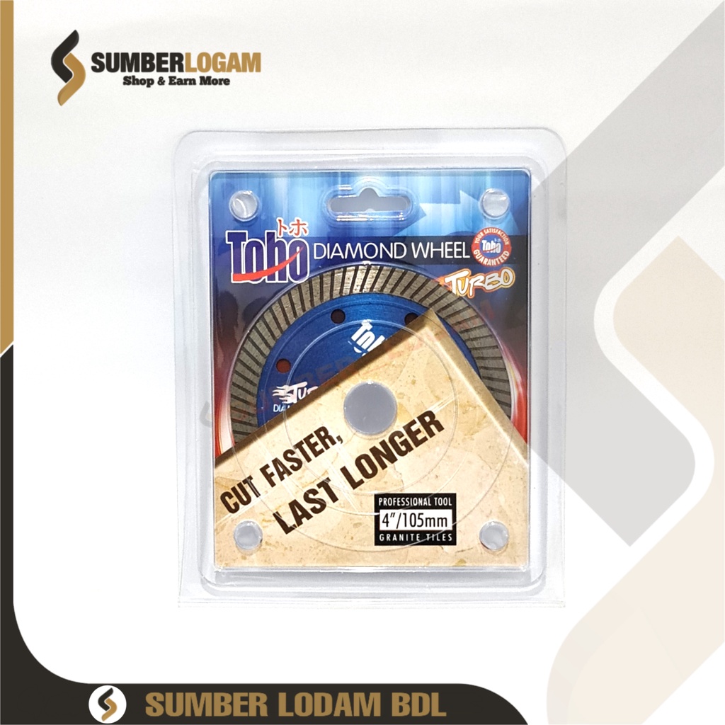 Diamond Wheel Toho Turbo / Mata Potong Keramik Granit 4" Turbo TOHO