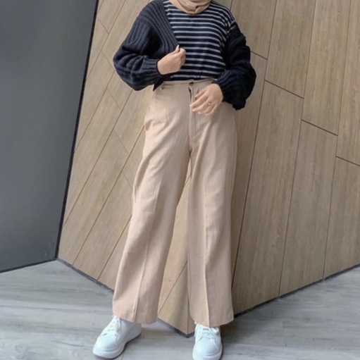 KULOT BAHAN MEISHA KULOT / MIRABELLA PANT AURELIA KULOT LINEN MELVA PANTS