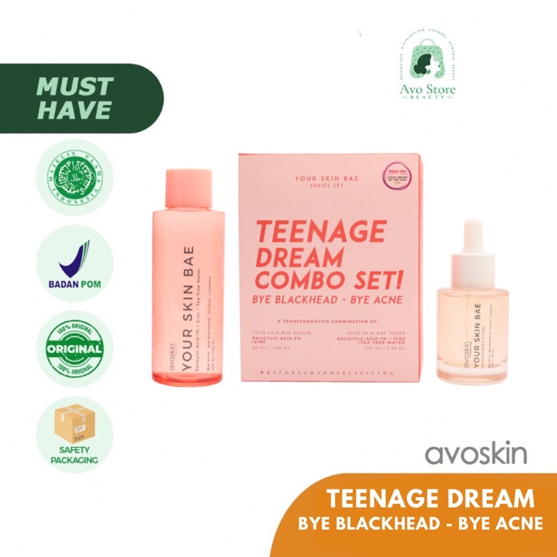 Avoskin Teenage Dream Combo Set - Salicylic Acid Toner + Salicylic Acid Serum