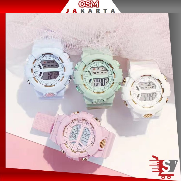 OSM JKT J5040 Jam Tangan Wanita Korea Style Digital / Jam Tangan Sport / Jam Tangan Unisex