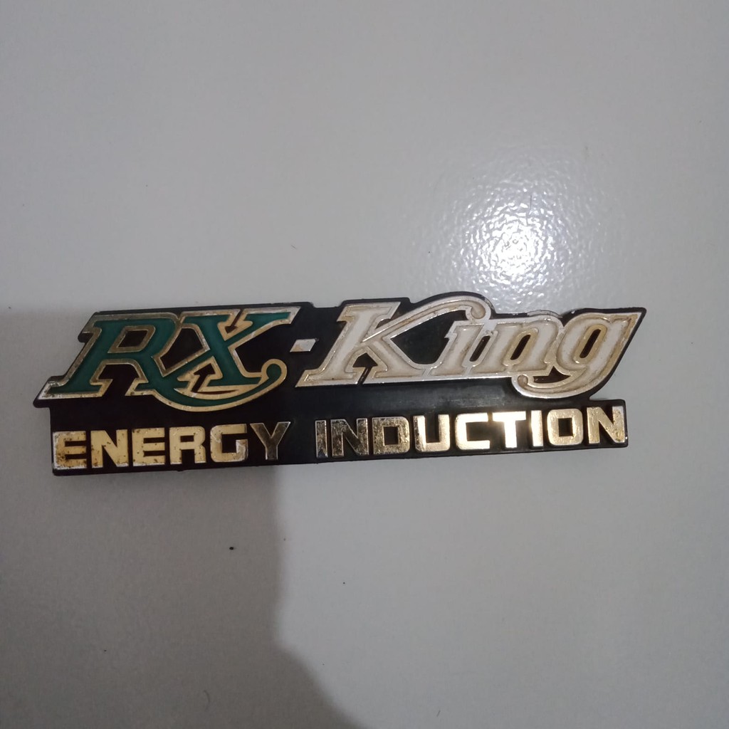 Emblem box aki tutup aki Yamaha RX KING original copotan motor