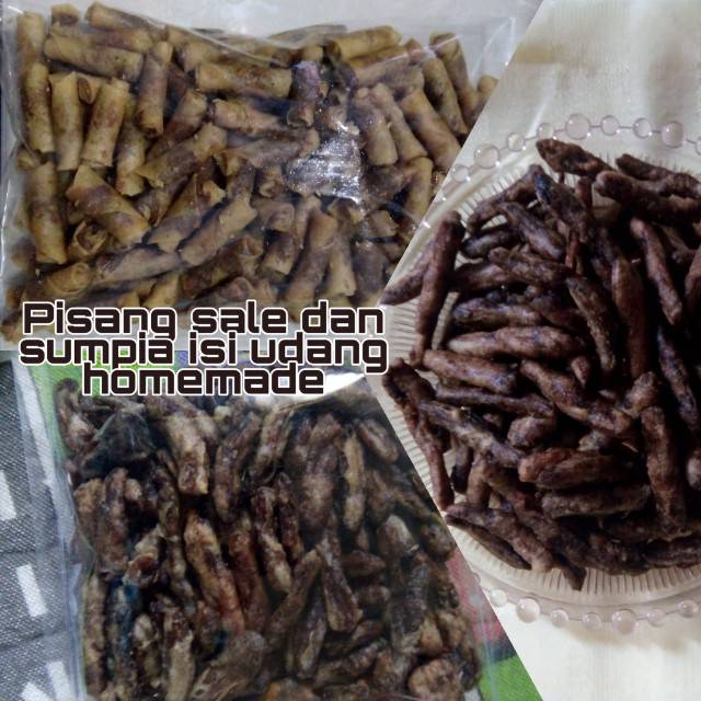 

Sumpia isi udang dan pisang sale jari homemade