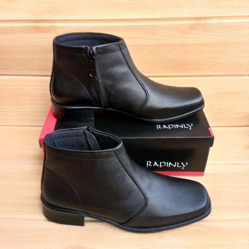 Sepatu Pantofel Pdh Boots Wanita Kulit Asli Size 36 - 43