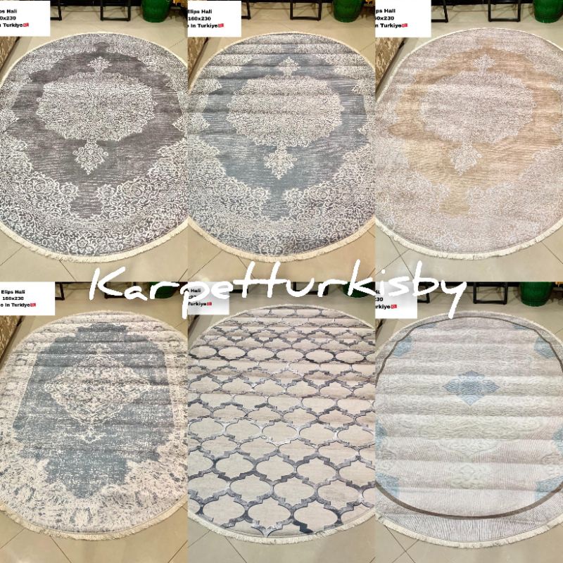 160X230 KARPET OVAL Karpet turki import original made in TURKEY
