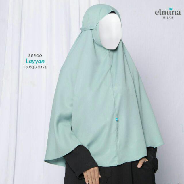 Bergo Layyan Bergo Instan Tali by Elmina Hijab-Turquoise