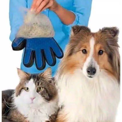 PET GLOVE - True Touch Pet Glove Sarung Tangan Sikat Grooming Sisir Grooming Kucing Anjing