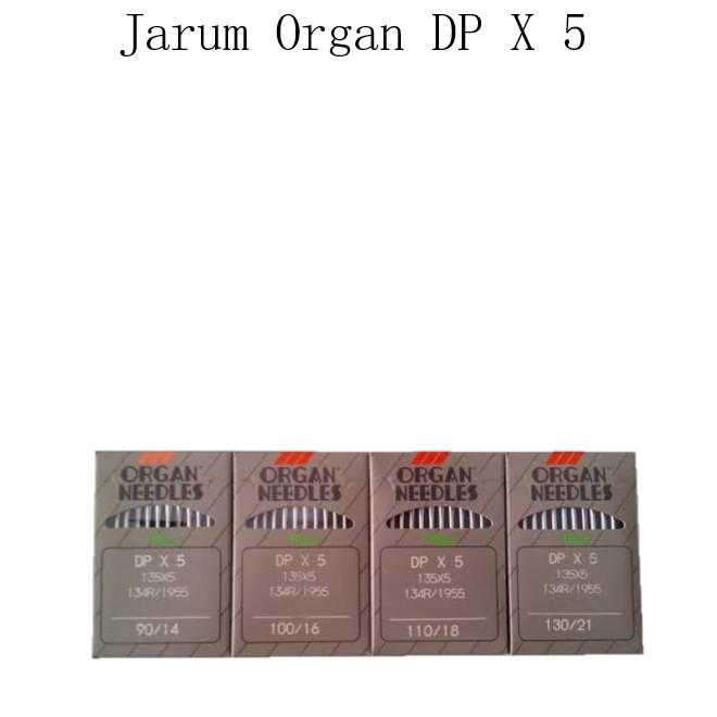 Jarum Organ DP x 5 / Jarum Mesin Jahit Industri DPx5 (No 23 - 25)