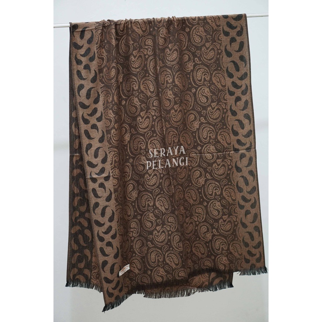 Pashmina Cashmere Motif A06 | Keong | Selendang | Scarf | Syal | Shawl | Pasmina | Souvenir | Hadiah Ulang Tahun | Birthday Gift | Aksesoris Fashion Wanita | Premium Import Quality | Grosir Murah | Luxury Scarf