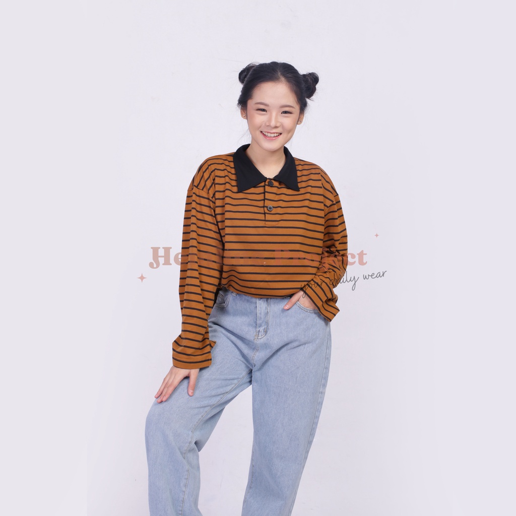 Hara Oversized Stripe Top By Hemline Project