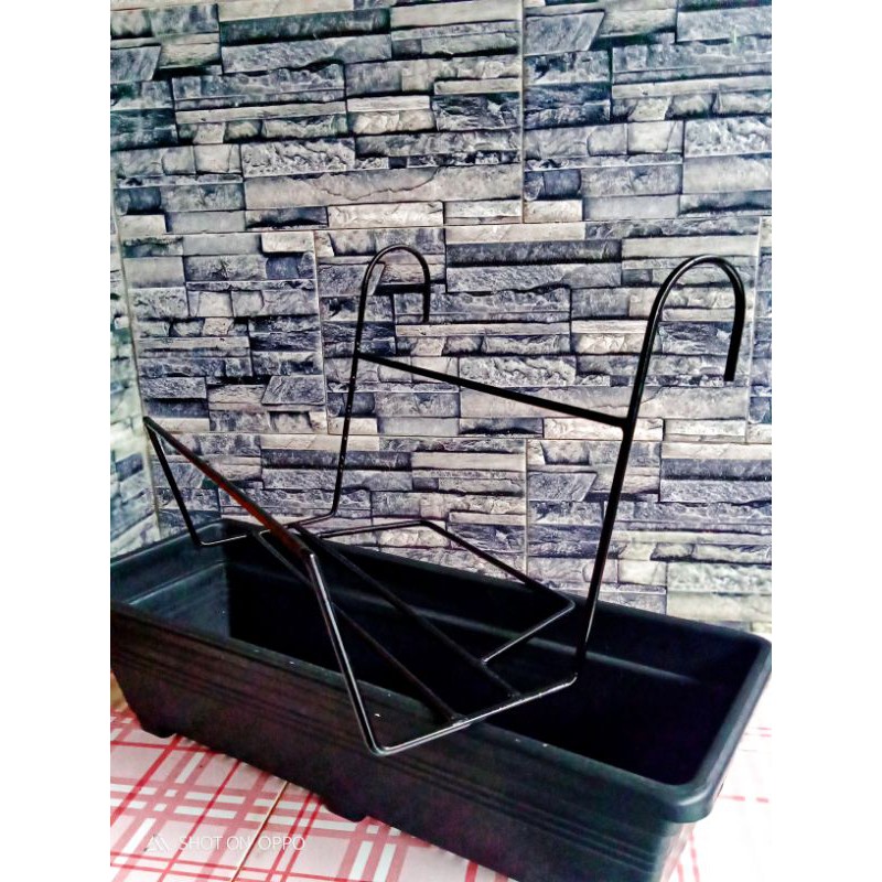 paket gantungan pot panjang, standing pot pagar