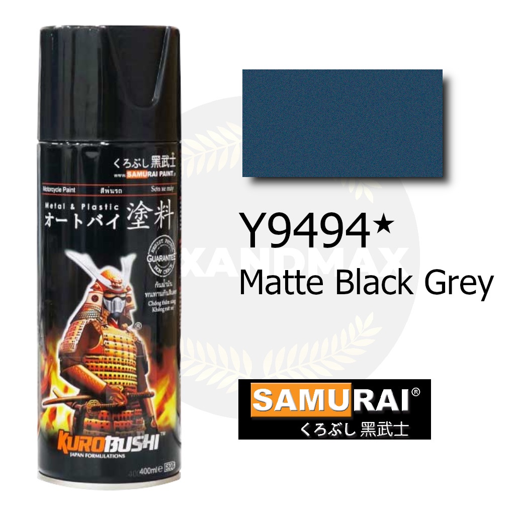 Samurai Paint Matte Black Grey Y9494  400 ml - Cat Semprot