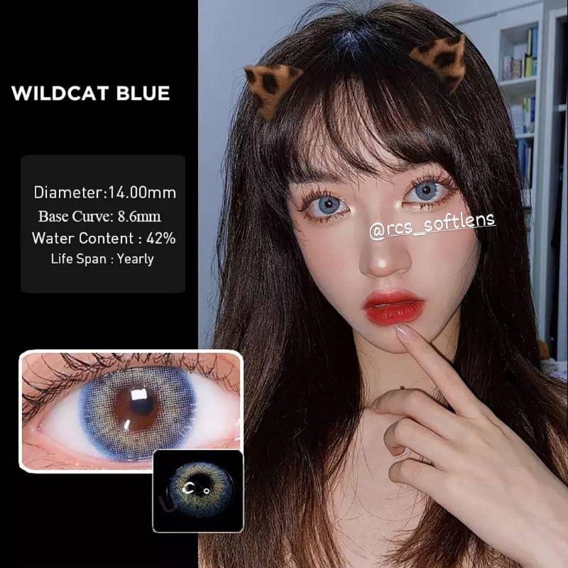 ❤️ RCS ❤️ Softlens import wildcat series blue green brown normal