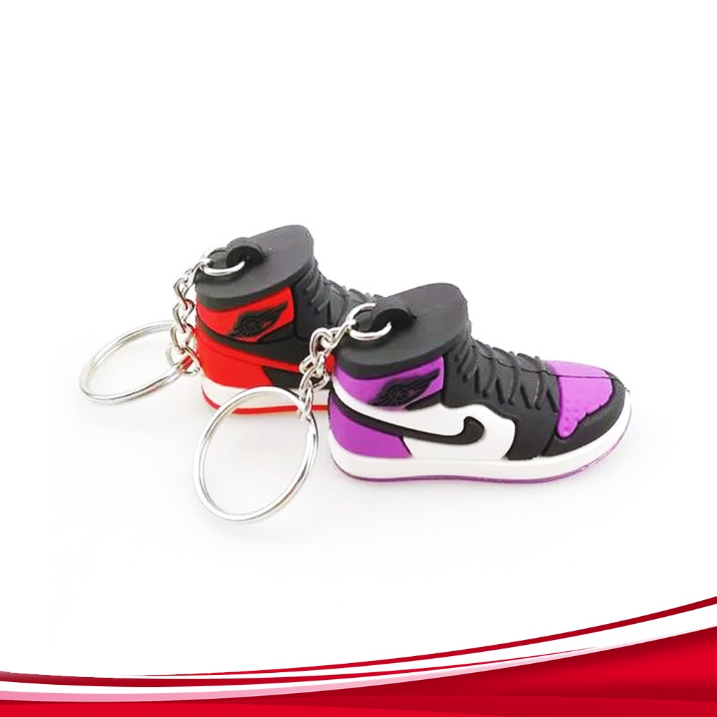 [B004] Nike Jordan Gantungan  Kunci Sepatu Sneaker 3D Karet Keychain Rubber Souvenir Unik