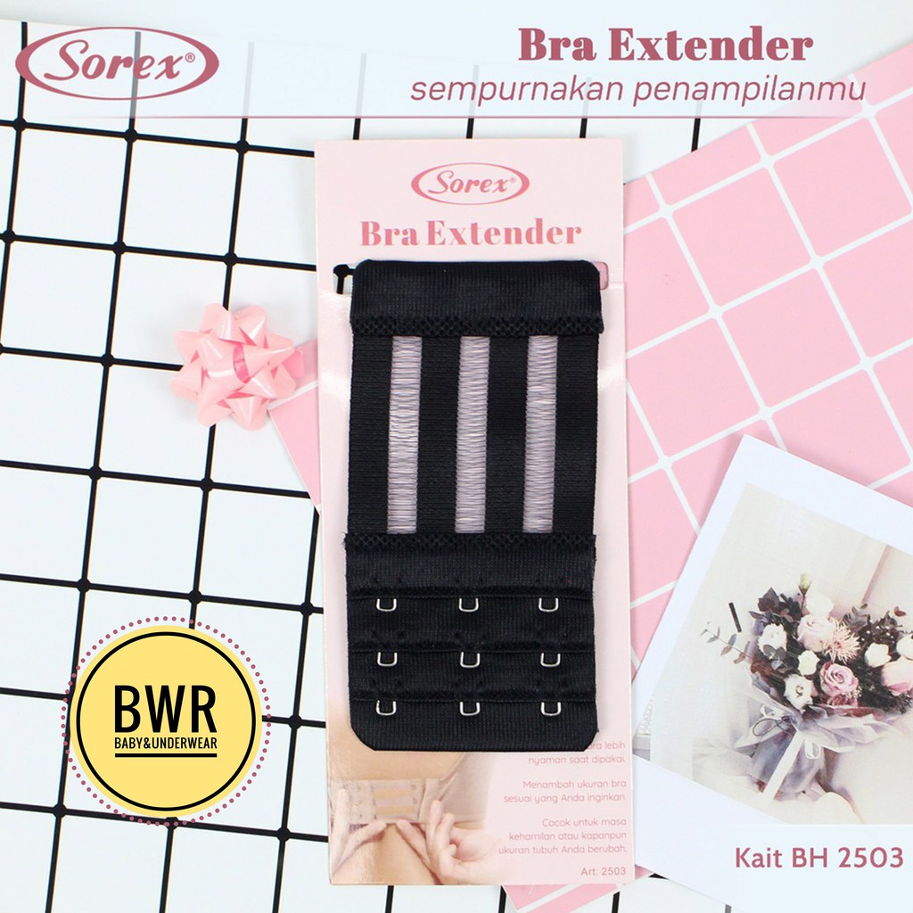 Kait Bra Sorex 2503 Penyambung Bh | Bra Extension Kait 3 /2503 - Bwr