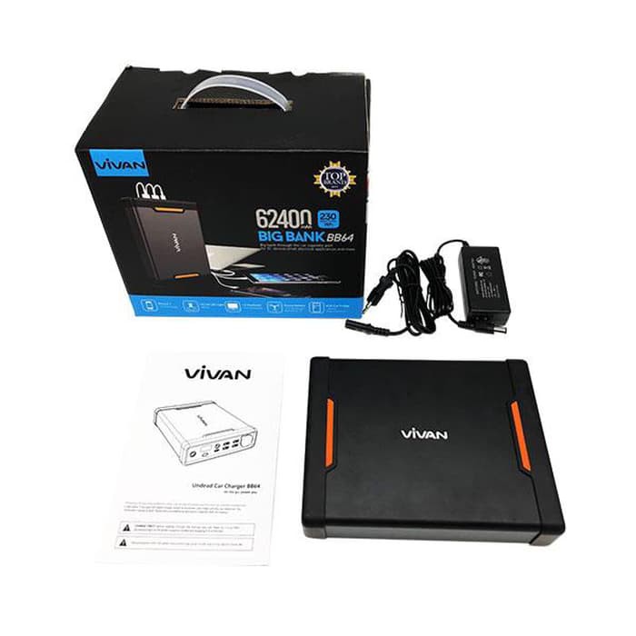 Vivan Power Bank Bb64 62400Mah Super Capacitas Powerbank Original Resm Murah + Gratis Ongkir