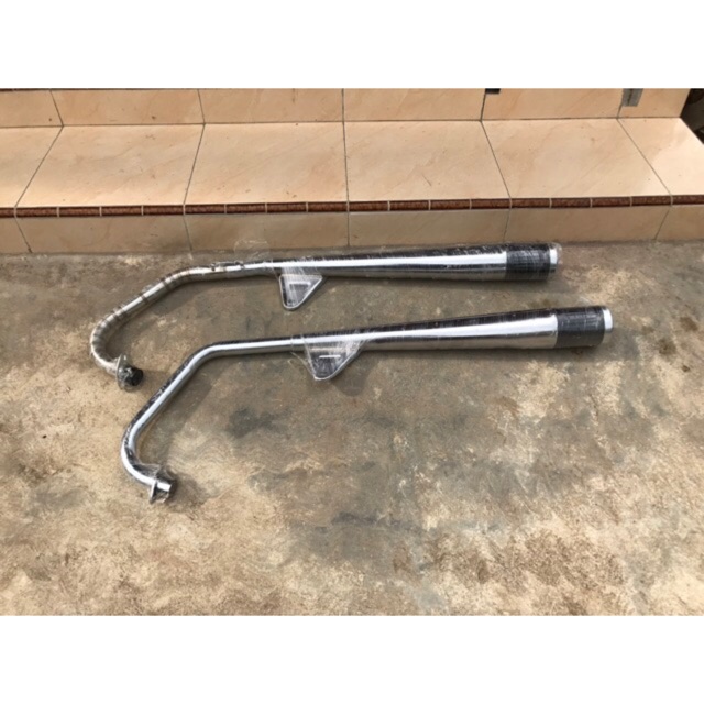 Knalpot honda GL PRO GL MEX Kleper super pedes knalpot bedelan gl 100 kleper jatim