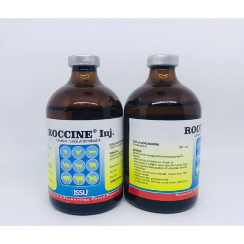 Antibiotik Pernafasan ROCCINE INJEKSI 100ml