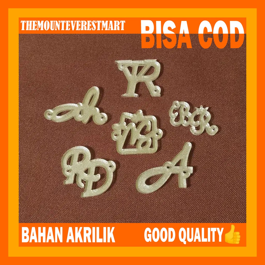 

Label Akrilik Custom Inisial Nama/ Label Hijab Akrilik/ Souvenir Pernikahan/ Sovenir Pernak Pernik