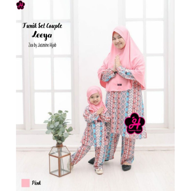 Setelan tunik Couple LEEYA Zea by Jasmine Hijab