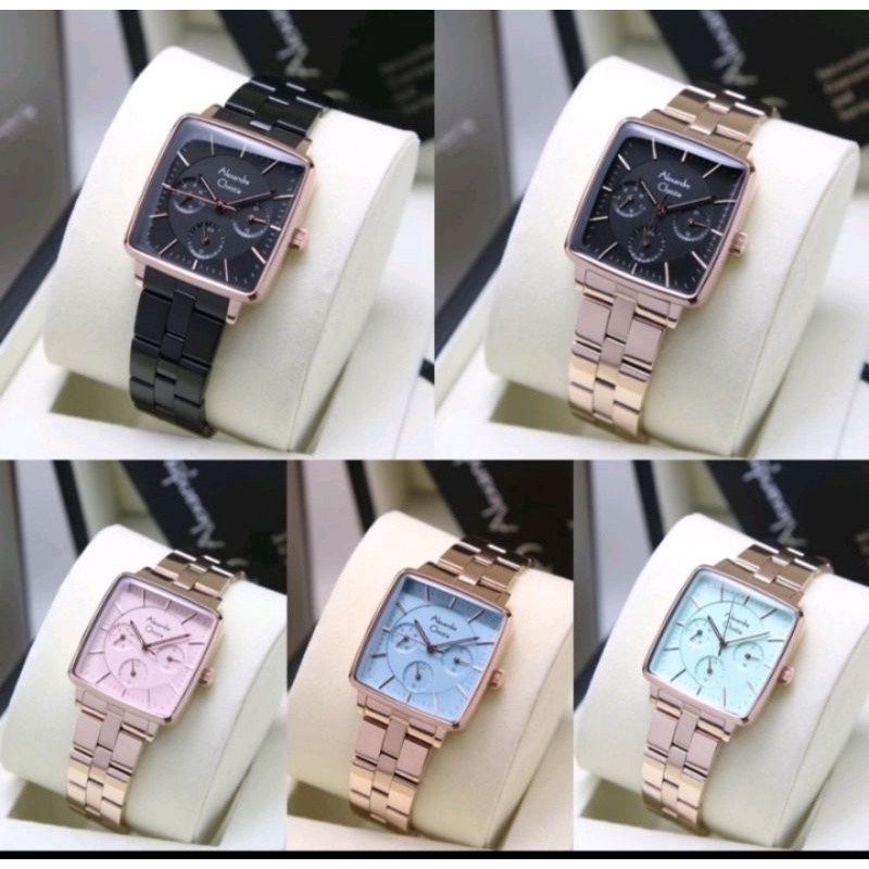Original Alexandre christie Jam tangan Wanita ac5003/ac 5003 tali rantai