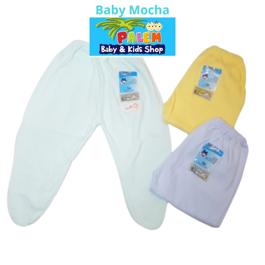 Baby Mocha Celana panjang TK isi 3 bayi newborn polos warna 104842