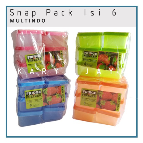 SNAP PACK FRIDGE FREEZER KECIL - ISI 6