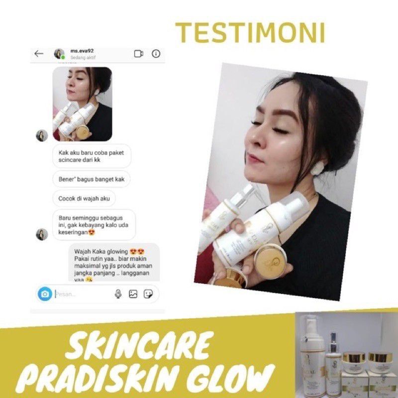 PRADISKIN GLOWBEAUTY ORIGINAL / PRADISKIN GLOW / PRADISKIN SKINCARE / PRADISKIN NIGHT CREAM / PRADISKIN GLOWBEAUTY SKINCARE BPOM PENGHILANG JERAWAT PENCERAH WAJAH / PRADISKIN