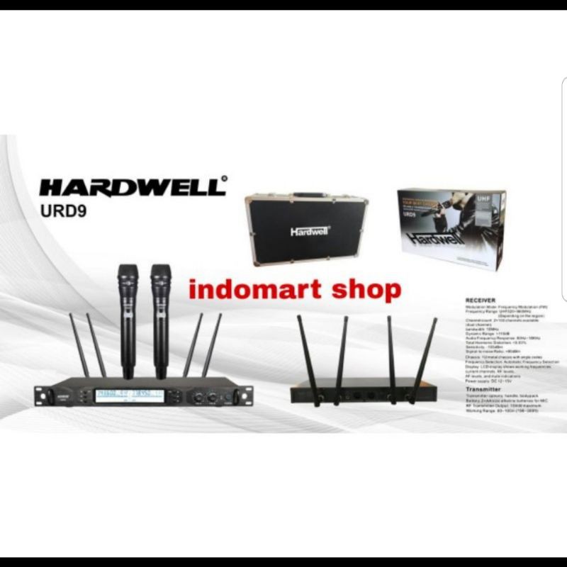 Mic Wireless HARDWELL URD9 Microphone Hardwell ( ORIGINAL )