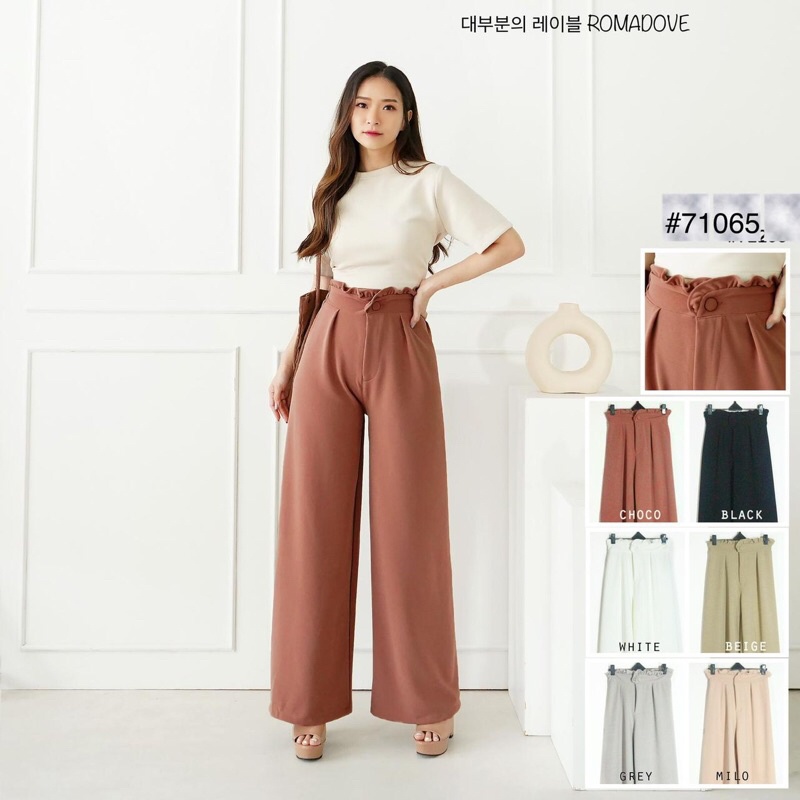 Celana Kulot Romadove Highwaist Most Label