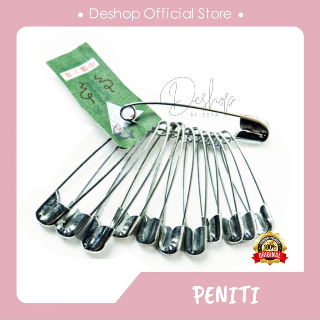 Peniti Stainless Steel 1 Renceng isi 12pcs