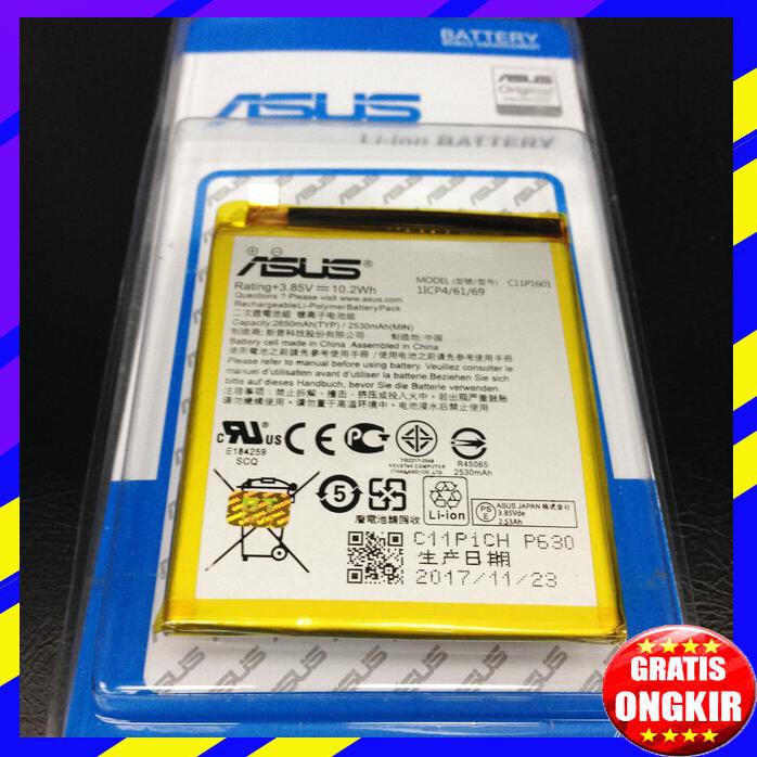 ACC HP BATERAI ASUS ZENFONE LIVE A007 ZB501KL MODEL C11P1601 2650MAH ORIGINAL