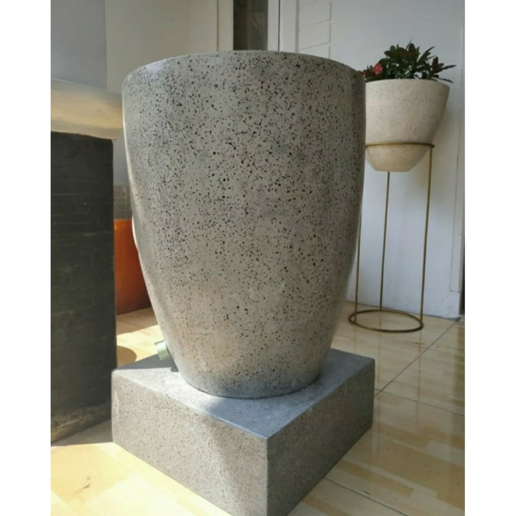 Bak Mandi Minimalis Terrazo Finishing Glossy bintik cat abu-abu muda, FREE ONGKIR BEKASI KOTA