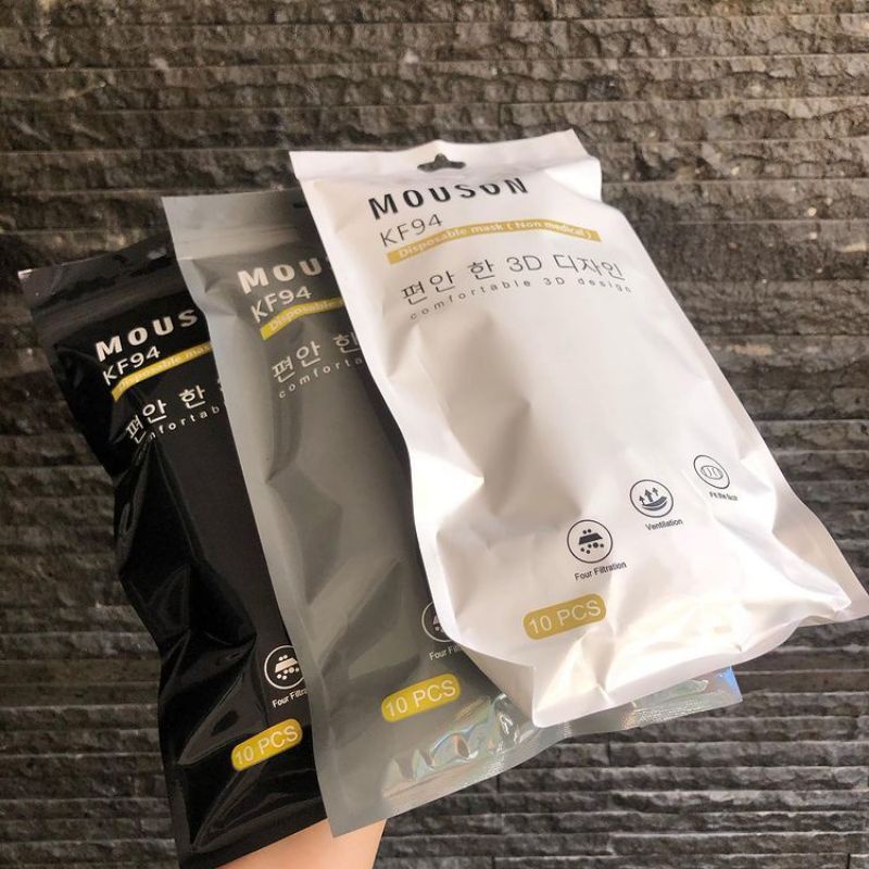 KF94 MOUSON HITAM, PUTIH, ABU