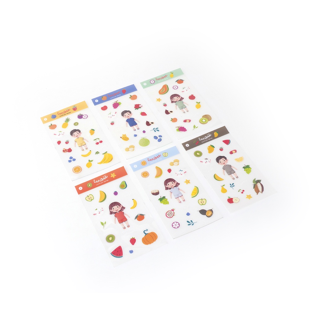 

Sticker Set Lunifruits Seri Buah-buahan Sticker Pack Lunibee