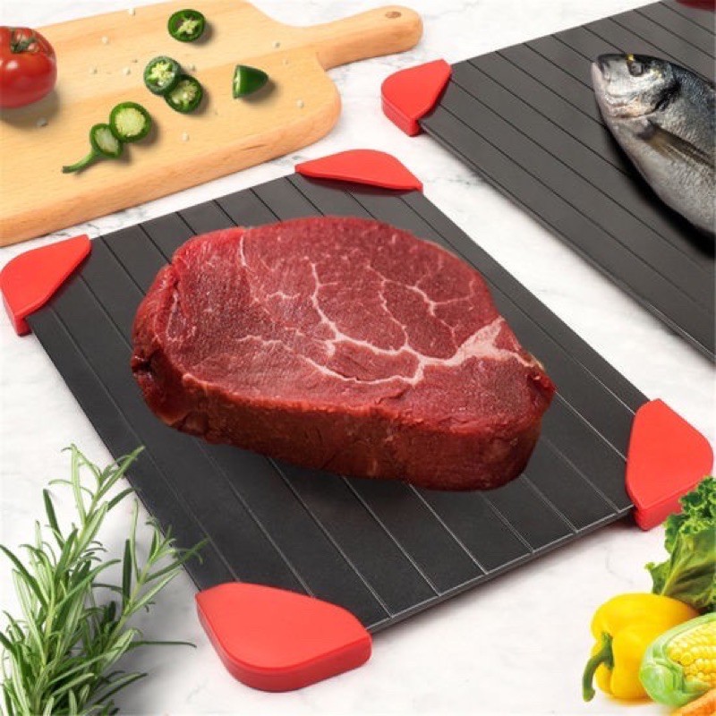 DEFROSTING TRAY / DEFROST PLATE FAST PELUNAK MAKANAN BEEF IKAN FREEZER YAKINIKU SALMON ALAT DAPUR ON