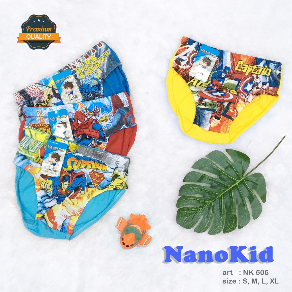 NANOKID | Celana Dalam Anak Cowok KARAKTER / Sablon KARAKTER /  art NKK 506