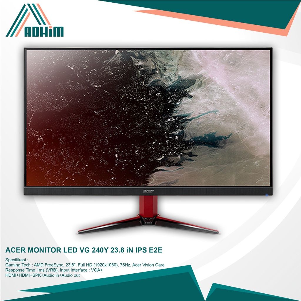 ACER MONITOR LED VG 240Y 23.8 INCH IPS E2E