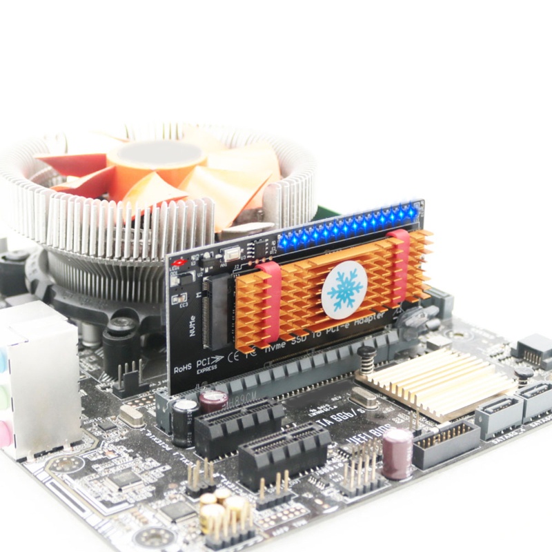 Btsg NVME Untuk M.2 Ke PCIE X4 Solid State Expansion Add Card Untuk 2242-2280 Untuk w/Panas