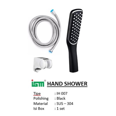 Hand Shower / Shower Mandi IGM IH 007 Black