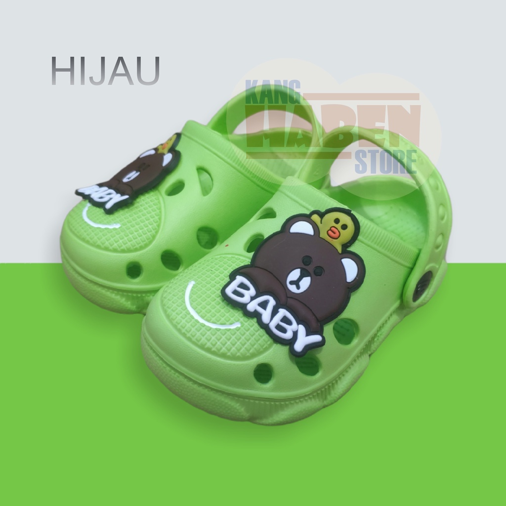 sandal baim Anak beruang, sandal bayi lucu murah, Sandal Dulux 355E 20-25