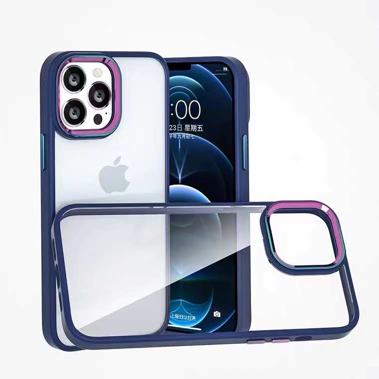 Case Lensa Warna-Warni Transparan Untuk iPhone 13 Pro max 12 Pro max 11 Pro max